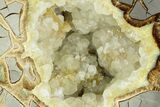 Polished, Crystal Filled Septarian Nodule - Utah #184578-2